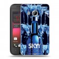 Дизайнерский пластиковый чехол для HTC Desire 200 Skyy Vodka