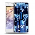 Дизайнерский пластиковый чехол для Prestigio Grace Skyy Vodka