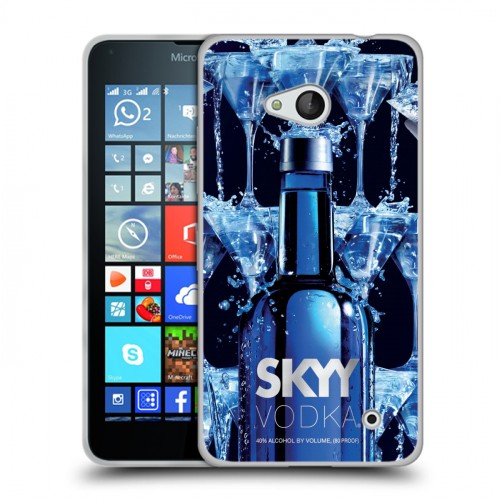 Дизайнерский пластиковый чехол для Microsoft Lumia 640 Skyy Vodka