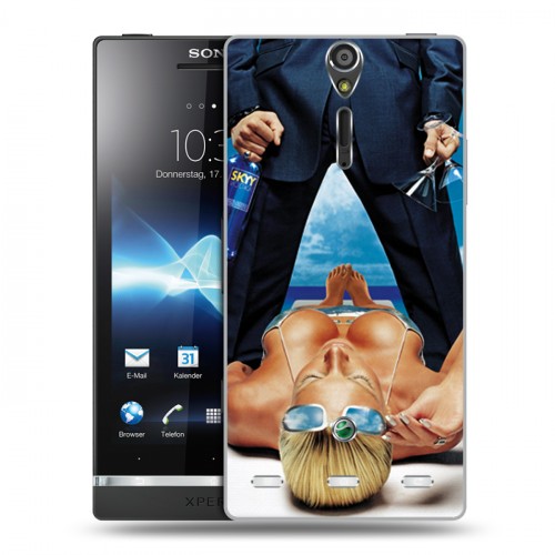 Дизайнерский пластиковый чехол для Sony Xperia S Skyy Vodka