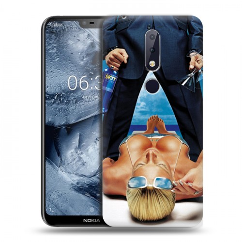 Дизайнерский пластиковый чехол для Nokia 6.1 Plus Skyy Vodka