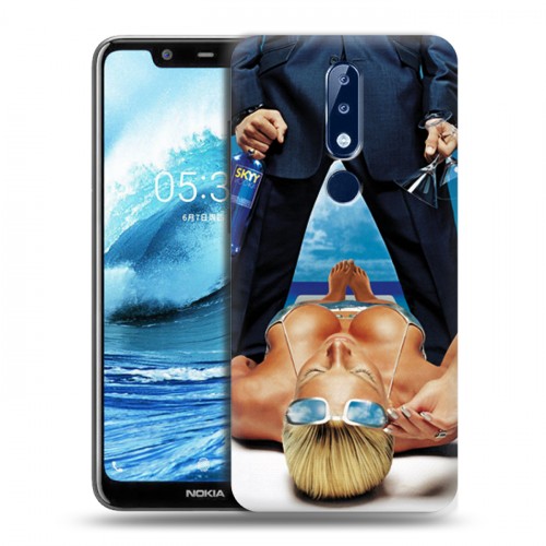 Дизайнерский силиконовый чехол для Nokia 5.1 Plus Skyy Vodka