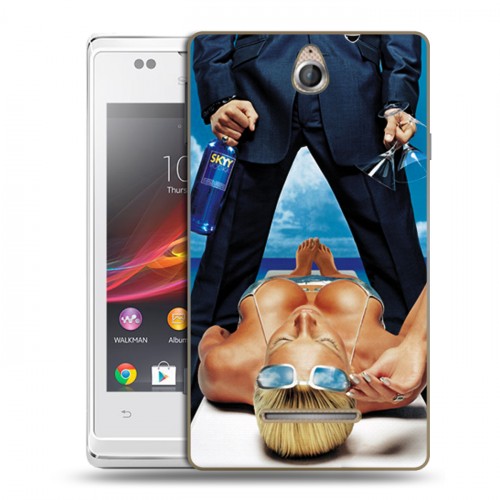 Дизайнерский пластиковый чехол для Sony Xperia E Skyy Vodka