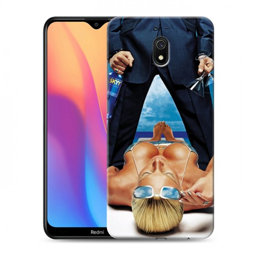 Дизайнерский силиконовый с усиленными углами чехол для Xiaomi RedMi 8A Skyy Vodka