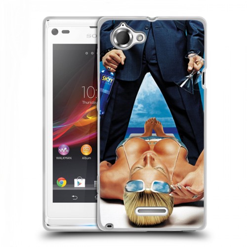 Дизайнерский пластиковый чехол для Sony Xperia L Skyy Vodka