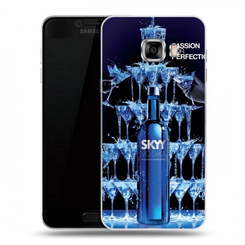 Дизайнерский пластиковый чехол для Samsung Galaxy C5 Skyy Vodka