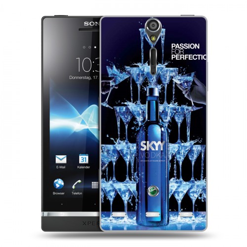 Дизайнерский пластиковый чехол для Sony Xperia S Skyy Vodka