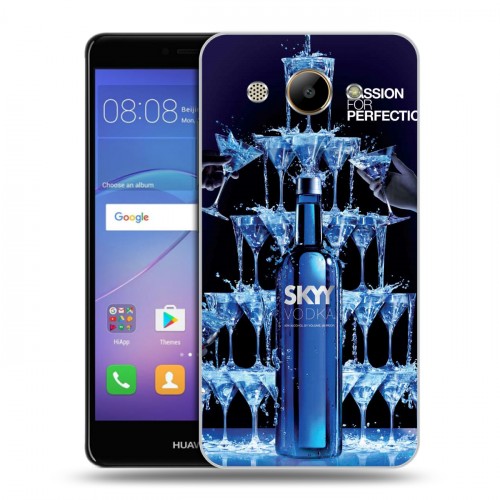 Дизайнерский пластиковый чехол для Huawei Y3 (2017) Skyy Vodka