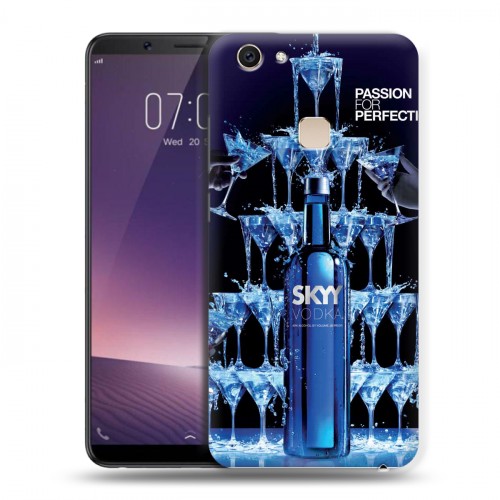 Дизайнерский пластиковый чехол для Vivo V7 Plus Skyy Vodka