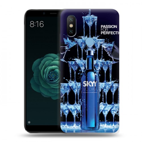 Дизайнерский силиконовый чехол для Xiaomi Mi A2 Skyy Vodka