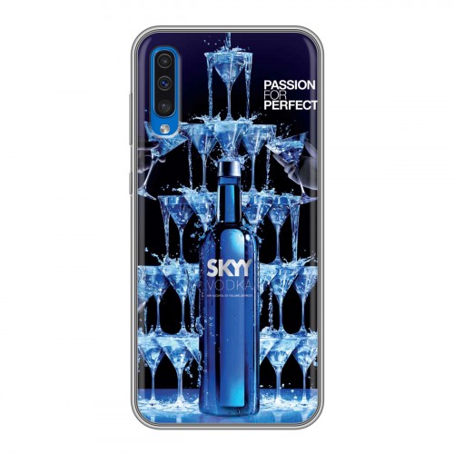 Дизайнерский силиконовый чехол для Samsung Galaxy A50 Skyy Vodka