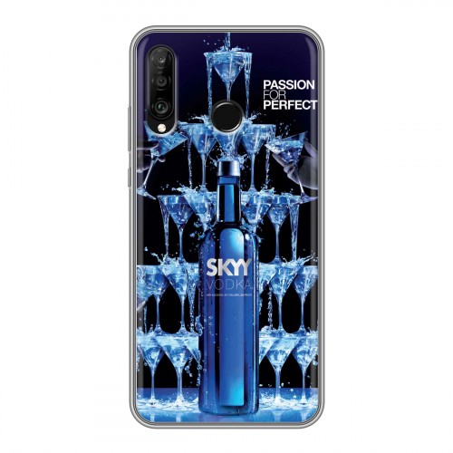 Дизайнерский силиконовый чехол для Huawei P30 Lite Skyy Vodka