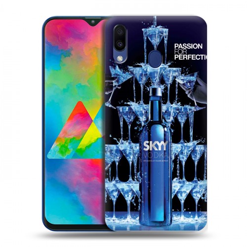 Дизайнерский пластиковый чехол для Samsung Galaxy M20 Skyy Vodka