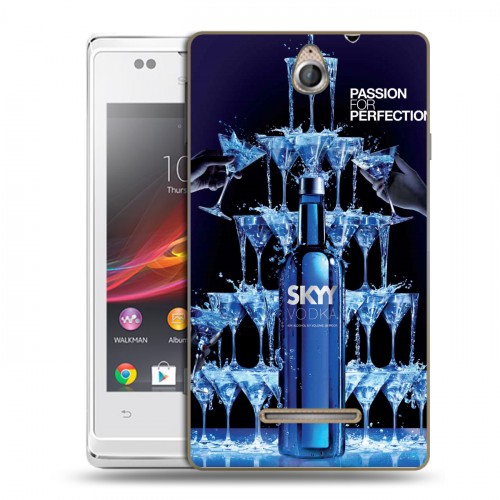 Дизайнерский пластиковый чехол для Sony Xperia E Skyy Vodka