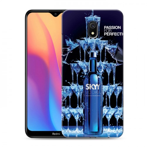 Дизайнерский силиконовый с усиленными углами чехол для Xiaomi RedMi 8A Skyy Vodka