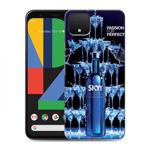 Дизайнерский пластиковый чехол для Google Pixel 4 Skyy Vodka