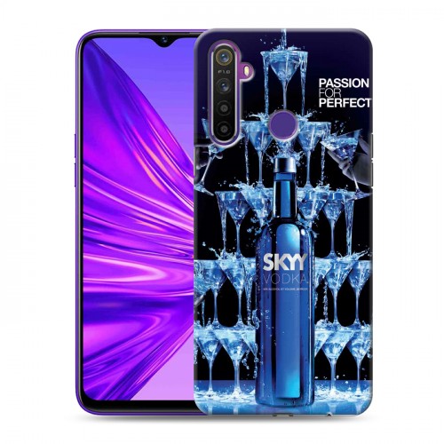 Дизайнерский силиконовый чехол для Realme 5 Skyy Vodka