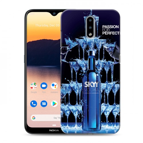 Дизайнерский пластиковый чехол для Nokia 2.3 Skyy Vodka