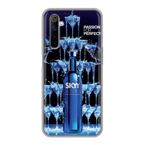 Дизайнерский силиконовый чехол для Realme 6 Skyy Vodka