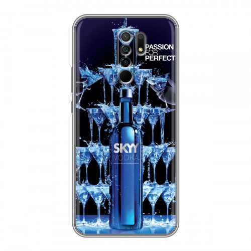 Дизайнерский силиконовый чехол для Xiaomi RedMi 9 Skyy Vodka