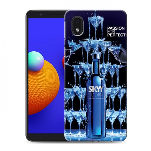 Дизайнерский пластиковый чехол для Samsung Galaxy A01 Core Skyy Vodka