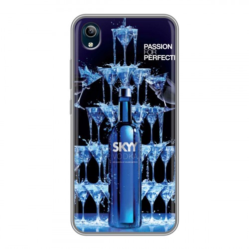 Дизайнерский силиконовый чехол для Vivo Y91C Skyy Vodka