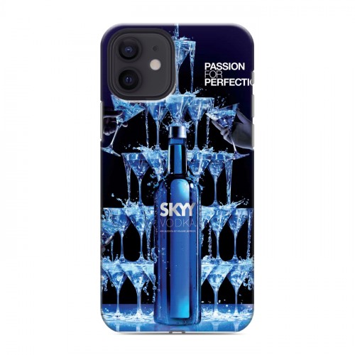 Дизайнерский силиконовый чехол для Iphone 12 Skyy Vodka