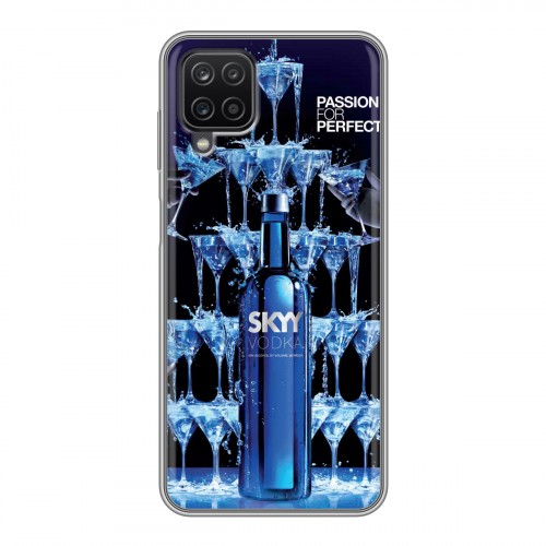 Дизайнерский силиконовый чехол для Samsung Galaxy A12 Skyy Vodka