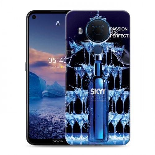 Дизайнерский силиконовый чехол для Nokia 5.4 Skyy Vodka