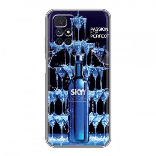 Дизайнерский силиконовый чехол для Xiaomi Redmi 10 Skyy Vodka