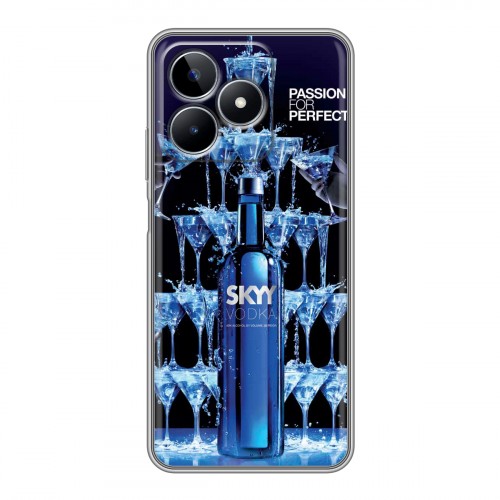 Дизайнерский силиконовый чехол для Realme C53 Skyy Vodka