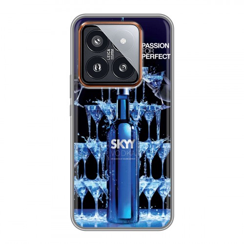 Дизайнерский силиконовый чехол для Xiaomi 14 Pro Skyy Vodka