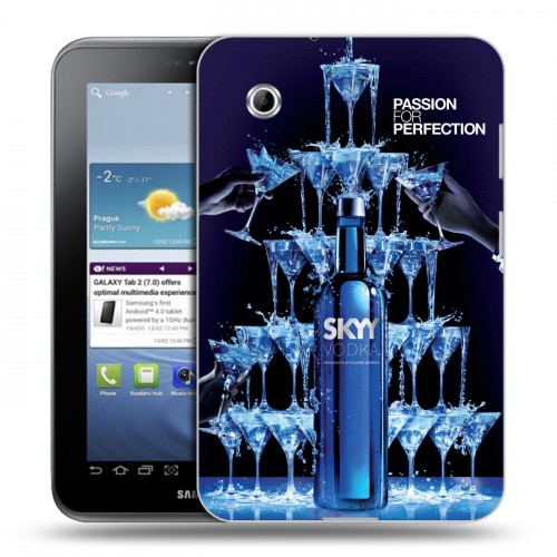 Дизайнерский силиконовый чехол для Samsung Galaxy Tab 2 7.0 Skyy Vodka