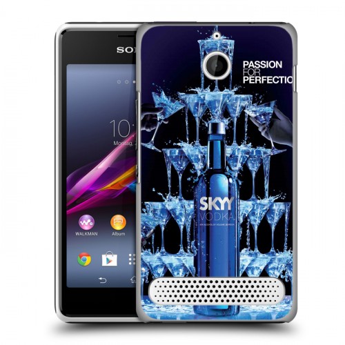 Дизайнерский силиконовый чехол для Sony Xperia E1 Skyy Vodka