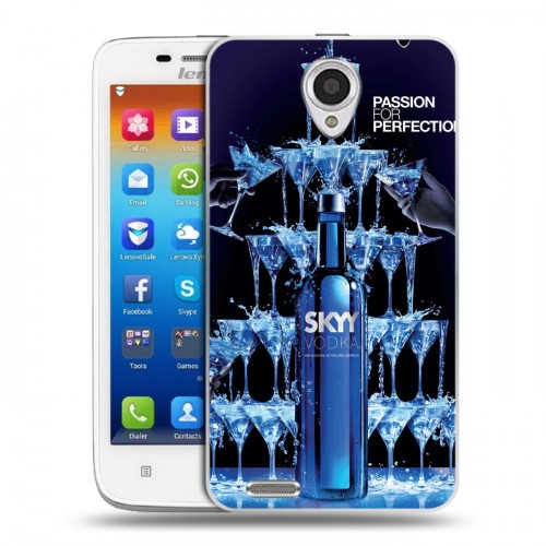 Дизайнерский пластиковый чехол для Lenovo S650 Ideaphone Skyy Vodka