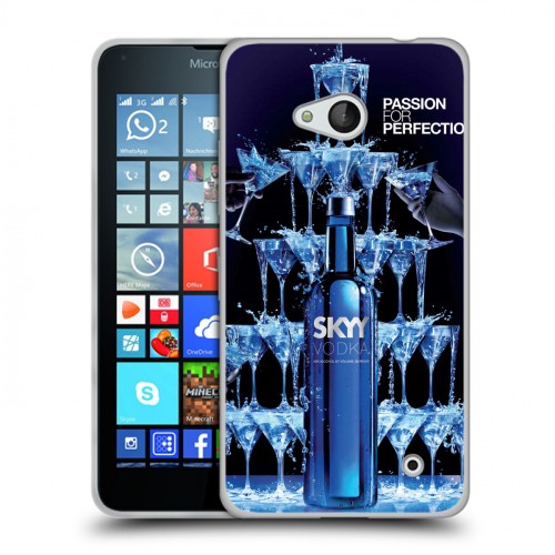 Дизайнерский пластиковый чехол для Microsoft Lumia 640 Skyy Vodka