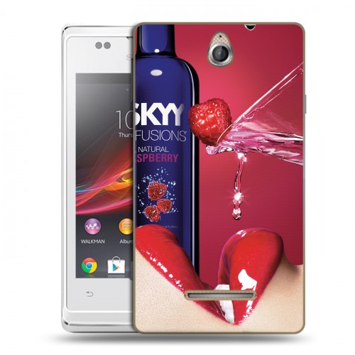 Дизайнерский пластиковый чехол для Sony Xperia E Skyy Vodka