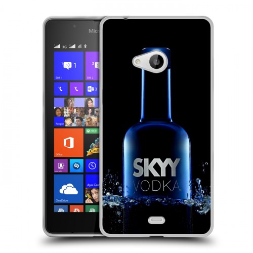 Дизайнерский пластиковый чехол для Microsoft Lumia 540 Skyy Vodka