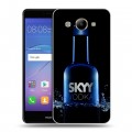 Дизайнерский пластиковый чехол для Huawei Y3 (2017) Skyy Vodka