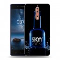 Дизайнерский пластиковый чехол для Nokia 8 Skyy Vodka