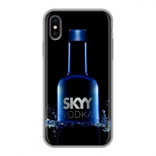 Дизайнерский силиконовый чехол для Iphone x10 Skyy Vodka