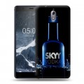 Дизайнерский силиконовый чехол для Nokia 3.1 Skyy Vodka