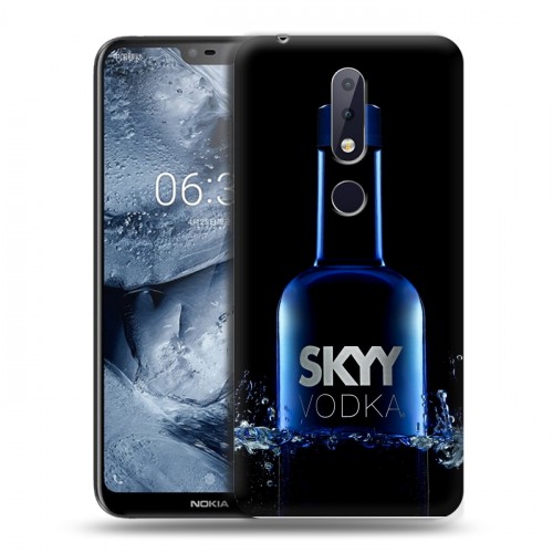 Дизайнерский силиконовый чехол для Nokia 6.1 Plus Skyy Vodka