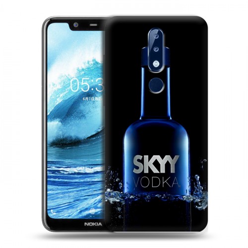 Дизайнерский силиконовый чехол для Nokia 5.1 Plus Skyy Vodka