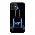 Дизайнерский силиконовый чехол для Iphone 12 Skyy Vodka