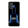 Дизайнерский силиконовый чехол для Samsung Galaxy A32 Skyy Vodka