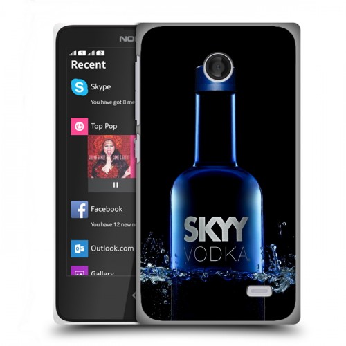 Дизайнерский пластиковый чехол для Nokia X Skyy Vodka