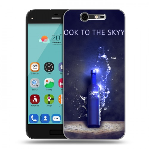 Дизайнерский силиконовый чехол для ZTE Blade S7 Skyy Vodka