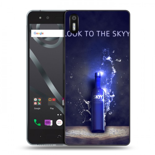 Дизайнерский пластиковый чехол для BQ Aquaris X5 Skyy Vodka