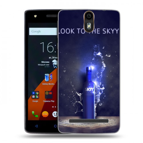 Дизайнерский силиконовый чехол для Wileyfox Storm Skyy Vodka